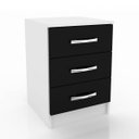 Ver imagem 2 de Mesa de Cabeceira 3 Gavetas Maxi 