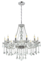 Ver imagem 4 de Lustre Candelabro Pendente Luxo Cristal Legitimo Transparente 12 Braços Sala Quarto Cozinha Inl53