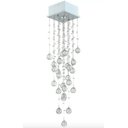 Ver imagem 1 de Lustre Pendente Em Cristal Legítimo 90cm Delicado Quarto Sala Escritório  INL06