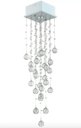 Ver imagem 1 de Lustre Pendente Em Cristal Legítimo 90cm Delicado Quarto Sala Escritório INL06