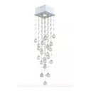 Ver imagem 3 de Lustre Pendente Em Cristal Legítimo 90cm Delicado Quarto Sala Escritório  INL06
