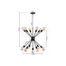 Lustre Pendente Moderno Sputnik Industrial Retrô Preto para 13 Lâmpadas Quarto Sala Escritório Inl55 - 6