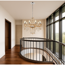 Ver imagem 5 de Lustre Candelabro Pendente Luxo Cristal Legitimo Âmbar 10 Braços Sala Jantar Sala Estar Quarto Inl52