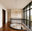 Ver imagem 5 de Lustre Candelabro Pendente Luxo Cristal Legitimo Âmbar 10 Braços Sala Jantar Sala Estar Quarto Inl52