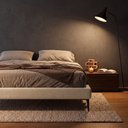 Ver imagem 6 de Cama Base Box Casal Unique 138x188 Sommier Moderno Pés de Ferro Bouclê Bege - Desk Design