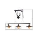 Ver imagem 6 de Lustre Pendente Loft Retrô Nordic Luminária Prato Moderno Industrial Sala Jantar Cozinha Inl43