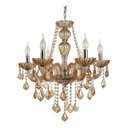 Ver imagem 3 de Lustre Candelabro Pendente Luxo Cristal Legitimo Cor Âmbar 6 Braços Sala Quarto Cozinha Inl49