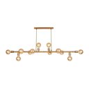 Ver imagem 1 de Lustre Pendente Luminária Dourado Gold Sputnik Moderno Retrô Vintage para 12 Lâmpadas Inl28