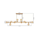 Ver imagem 7 de Lustre Pendente Luminária Dourado Gold Sputnik Moderno Retrô Vintage para 12 Lâmpadas Inl28