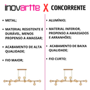 Ver imagem 2 de Lustre Pendente Luminária Dourado Gold Sputnik Moderno Retrô Vintage para 12 Lâmpadas Inl28