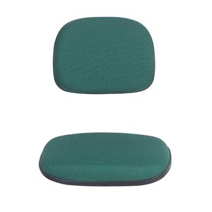 Kit Assento e Encosto Tapecado Conjunto Secretaria Ponta Caida para Cadeira de Escritorio Verde Popm