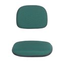 Ver imagem 1 de Kit Assento e Encosto Tapecado Conjunto Secretaria Ponta Caida para Cadeira de Escritorio Verde Popm