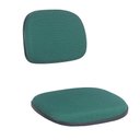 Ver imagem 2 de Kit Assento e Encosto Tapecado Conjunto Secretaria Ponta Caida para Cadeira de Escritorio Verde Popm