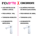 Ver imagem 2 de Torneira Monocomando Quadrada Bica Baixa Cromada Luxo Banheiro Lavabo Inovartte In12