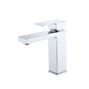 Ver imagem 1 de Torneira Monocomando Quadrada Bica Baixa Cromada Luxo Banheiro Lavabo Inovartte In12