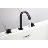 Torneira Misturador Duplo Comando Quadrada Preto Fosco Luxo para Banheiro Lavabo Inovartte In25 - 3