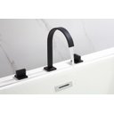 Ver imagem 3 de Torneira Misturador Duplo Comando Quadrada Preto Fosco Luxo para Banheiro Lavabo Inovartte In25