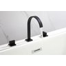 Torneira Misturador Duplo Comando Quadrada Preto Fosco Luxo para Banheiro Lavabo Inovartte In25 - 3
