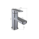 Ver imagem 7 de Torneira Monocomando Cromada Quadrada Bica Baixa Luxo Banheiro Lavabo Inovartte In18