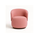 Ver imagem 2 de Poltrona Decorativa Sala Estar Orgânica Beatriz Suede Rosa - Montanaris Decor