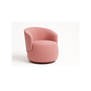 Ver imagem 1 de Poltrona Decorativa Sala Estar Orgânica Beatriz Suede Rosa - Montanaris Decor