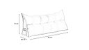 Ver imagem 4 de Almofada Cabeceira Ana Cama Solteiro 90cm Suede Azul Marinho Mz Decor