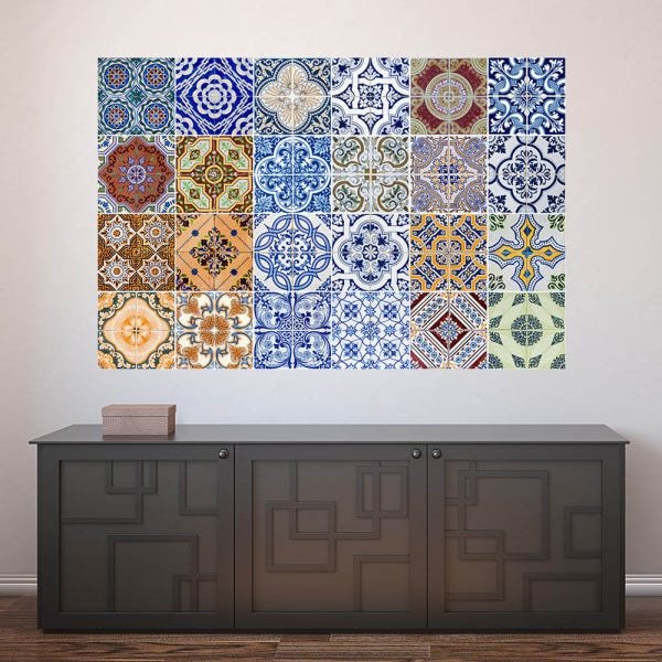 Painel Adesivo de Parede - Ladrilho Hidráulico - N3426 - 1