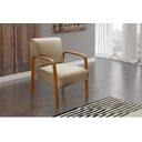 Ver imagem 2 de Kit 04 Poltronas Cadeiras Decorativas Anita Para Sala Mesa De Jantar Quarto Recepção - Linho Marrom