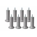 Ver imagem 3 de Kit Pés para Cama Box com 13 Unidades Cinza com Altura de 13cm