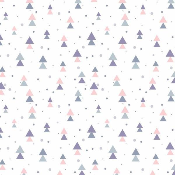 Papel de Parede Infantil Geométrico Adesivo Lavável N4233 - 1