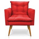 Ver mais imagens de Kit 2 Poltronas Namoradeira 2 Lugares Vermelho