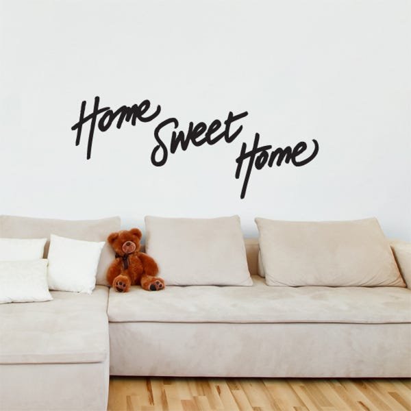 Adesivo de Parede Frase - Home Sweet Home - N4021 - 1