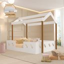 Ver imagem 4 de Cama Casinha Montessoriana Isa Mdf + Colchão Casal Conforto e Suporte para Dormir - Branco