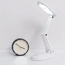 Ver imagem 2 de Luminária de Mesa Touch Dobrável Abajur sem Fio Led Articulada Recarregavel 3 Funções Iluminaç