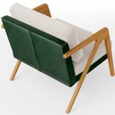 Ver imagem 7 de Poltrona Decorativa Para Sala Estar Pietra L02 Facto Verde Musgo Linho Cru - Lyam Decor