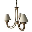 Ver imagem 5 de Luminária Decorativa Dourada para Quarto com Cúpulas de Algodão Libertas Rosas Artesanato Rococo Dou