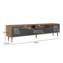Ver imagem 5 de Rack para Tv até 75 Polegadas 2 Gavetas com Iluminação Led Rotterdam Art In Móveis