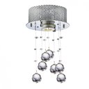 Ver imagem 1 de Plafon de Cristal Nilo Redondo 1 Lâmpada Bronzearte