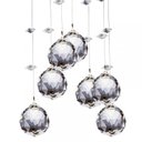 Ver imagem 2 de Plafon de Cristal Nilo Redondo 1 Lâmpada Bronzearte