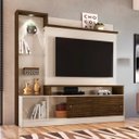 Ver imagem 2 de Home Theater Frizz Prime para TV de até 55 Polegadas com Luminária LED e Prateleiras de Vidro Off Wh