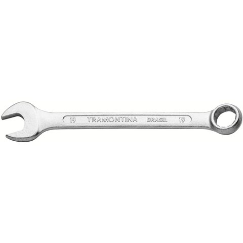Chave Combinada 19 Mm Tramontina Basic com Corpo em Aço Especial Cromado Tramontina