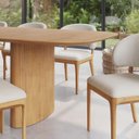 Ver imagem 3 de Mesa de Jantar Orgânica Tivoli 320cm X 110cm 10 Lugares Lamina Cinamomo Mel