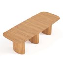 Ver imagem 1 de Mesa de Jantar Orgânica Tivoli 320cm X 110cm 10 Lugares Lamina Cinamomo Mel