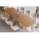 Ver imagem 2 de Mesa de Jantar Orgânica Tivoli 320cm X 110cm 10 Lugares Lamina Cinamomo Mel