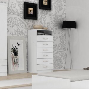 Cômoda Rack 6 Gavetas 1 Nicho Maxi 