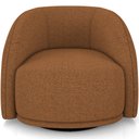 Ver imagem 3 de Kit 02 Poltronas Decorativas Giratória Angelina M03 Linho Telha - Lyam Decor