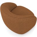 Ver imagem 7 de Kit 02 Poltronas Decorativas Giratória Angelina M03 Linho Telha - Lyam Decor