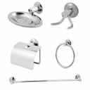 Ver imagem 1 de Kit Banheiro Acessórios Aço Inox 5 Peças