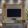 Painel para Tv com Prateleiras Gireffe Amêndoa Titânio - 1