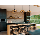 Ver imagem 4 de Luminária Pendente Madeira Natural Teto Sala Quarto Cozinha Flor de Lótus Freijó